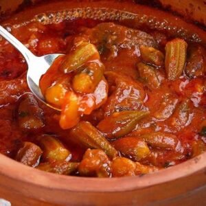 طاجن بامية سادة